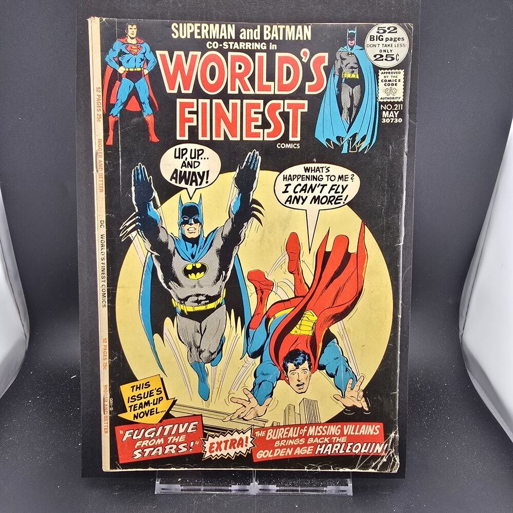 World's Finest Comics #211 (1972) VG/FN 5.0 Neal Adams Cover Superman Batman Gia